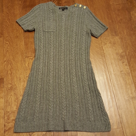 Brooks Brothers Dresses & Skirts - 🔥🔥Brooks Brothers 40% wool grey cable knit dress